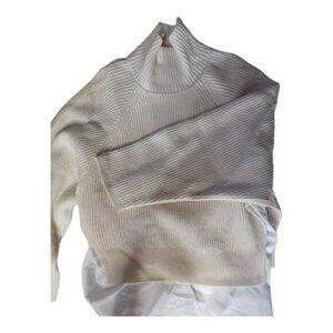 All Saints Jones Sweater, cashmere and wool. Layered With Cotton Shirt